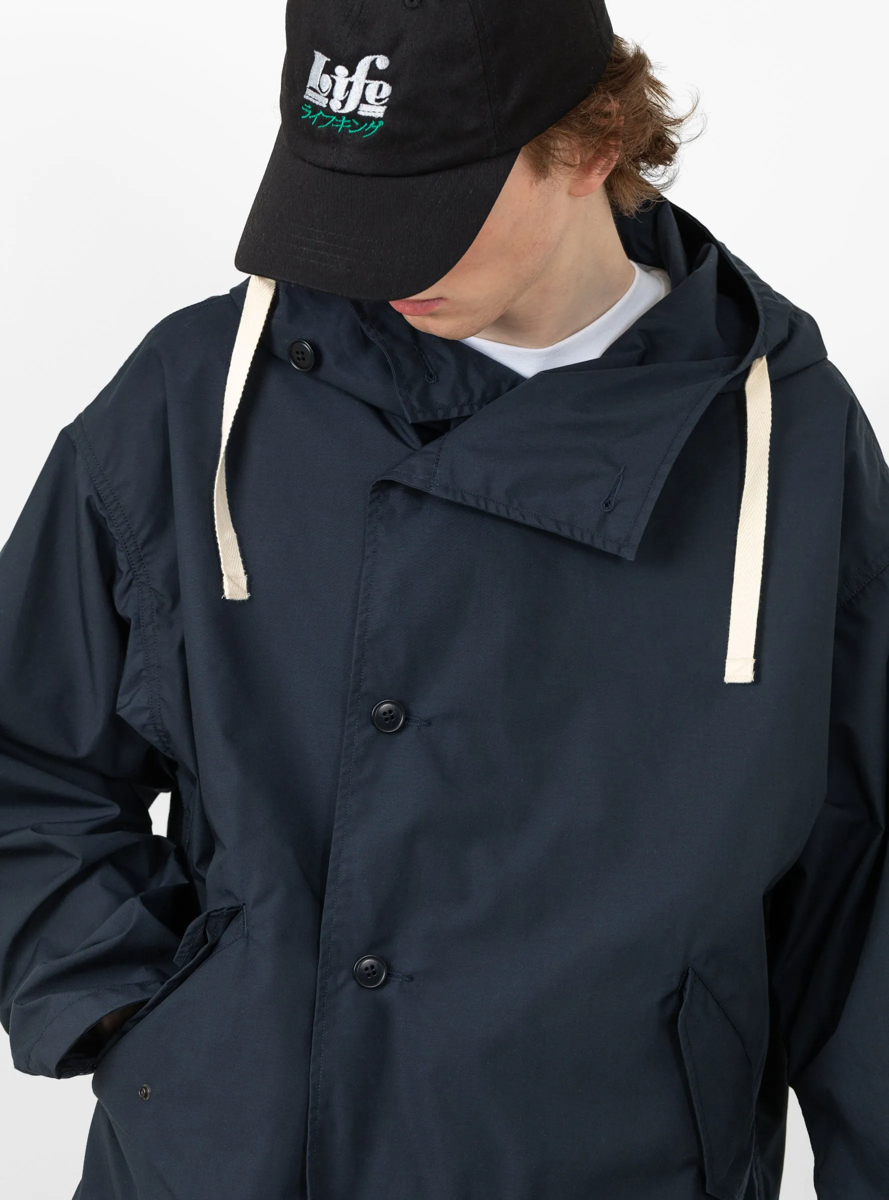 Hooded Jacket Navy