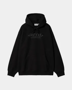 Hooded Precious Sweatshirt | Black