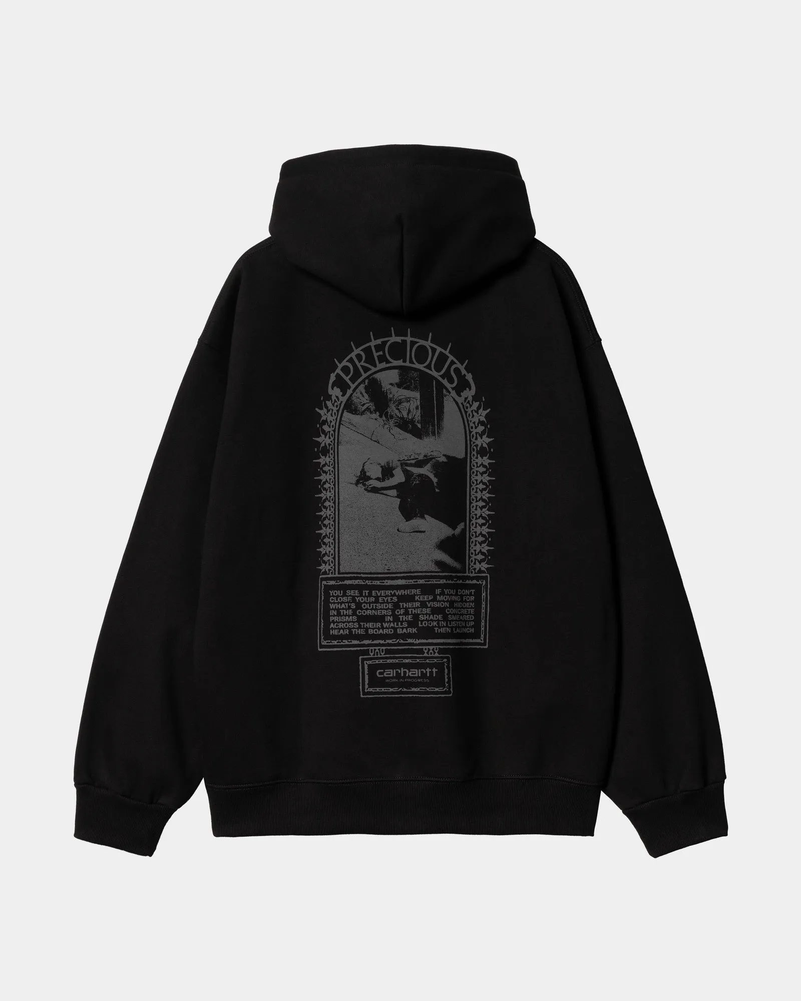 Hooded Precious Sweatshirt | Black