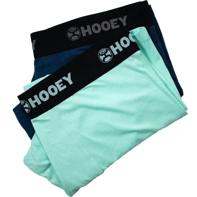 Hooey Men's Bamboo Briefs Sea Foam & Navy - 2 pk