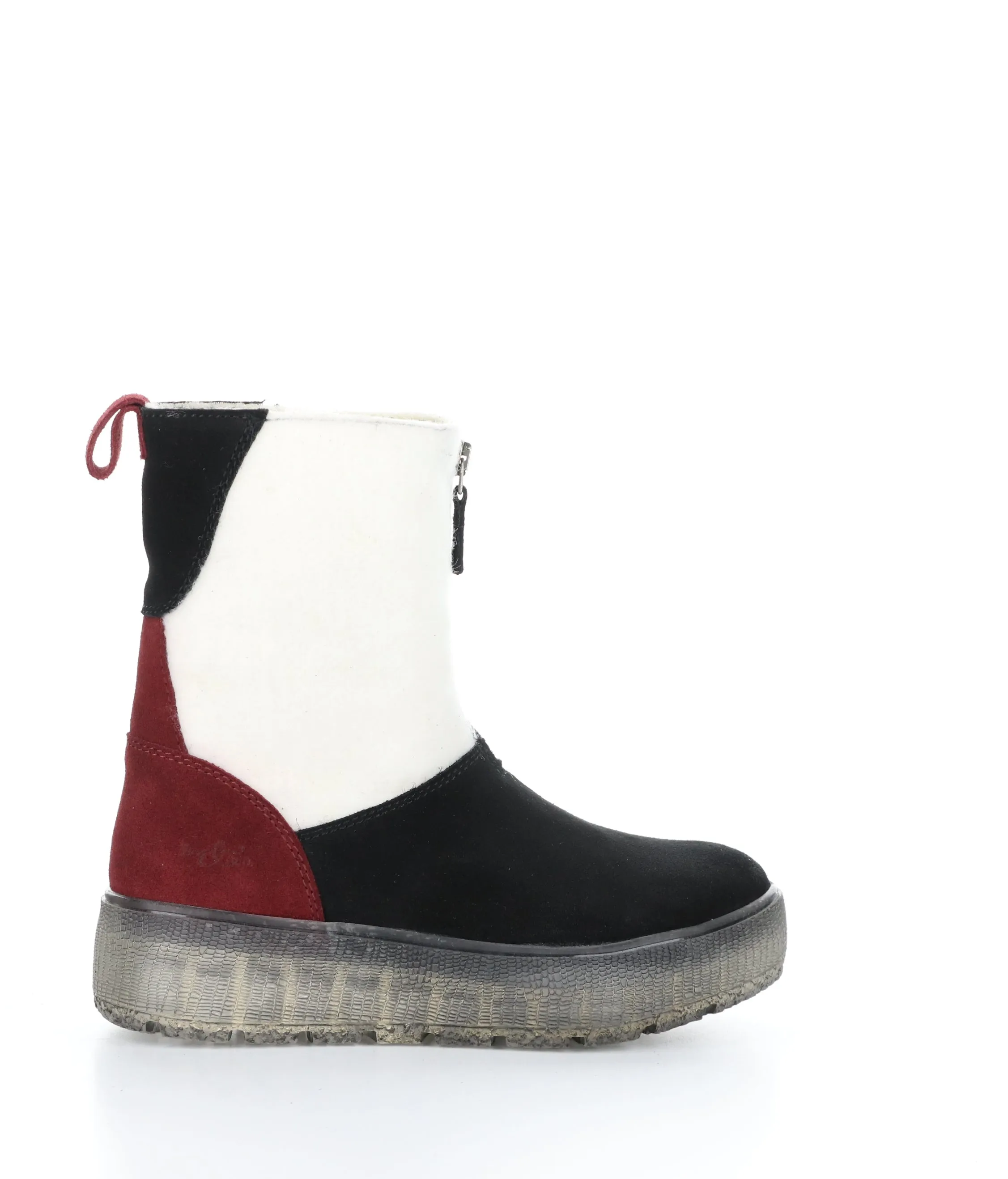 IGNITE BLACK/MARBLE/SANGRIA Round Toe Boots