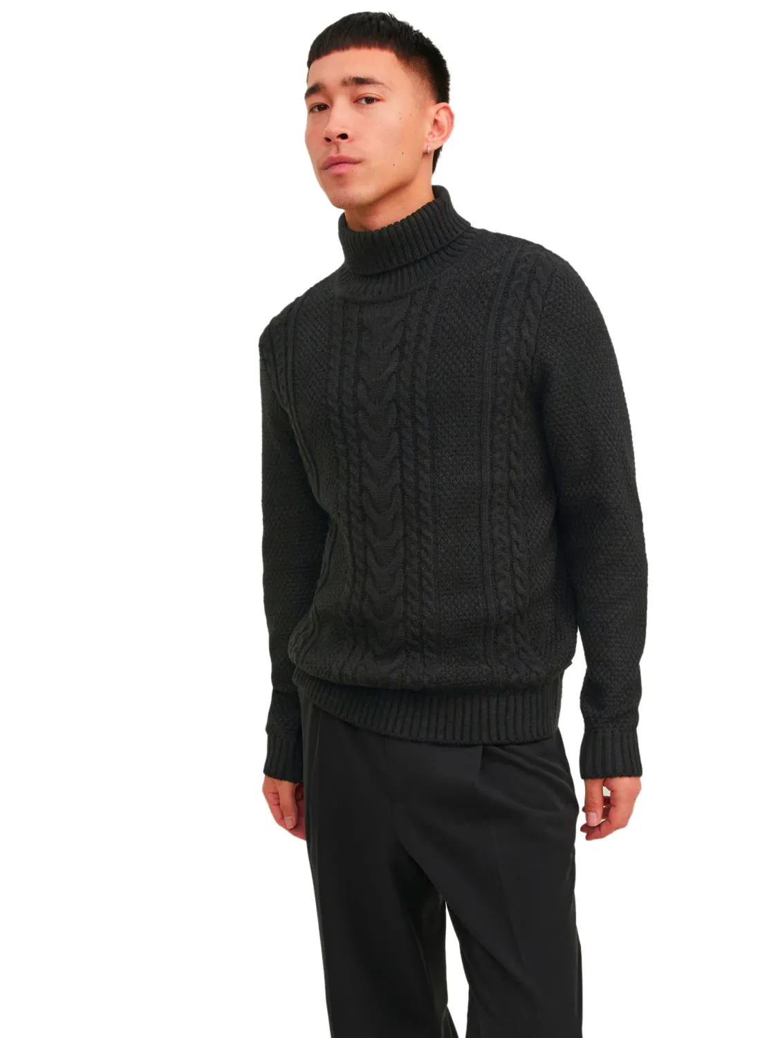 Jack & Jones Mens 'JJCRAIG' Roll Neck Knit Jumper