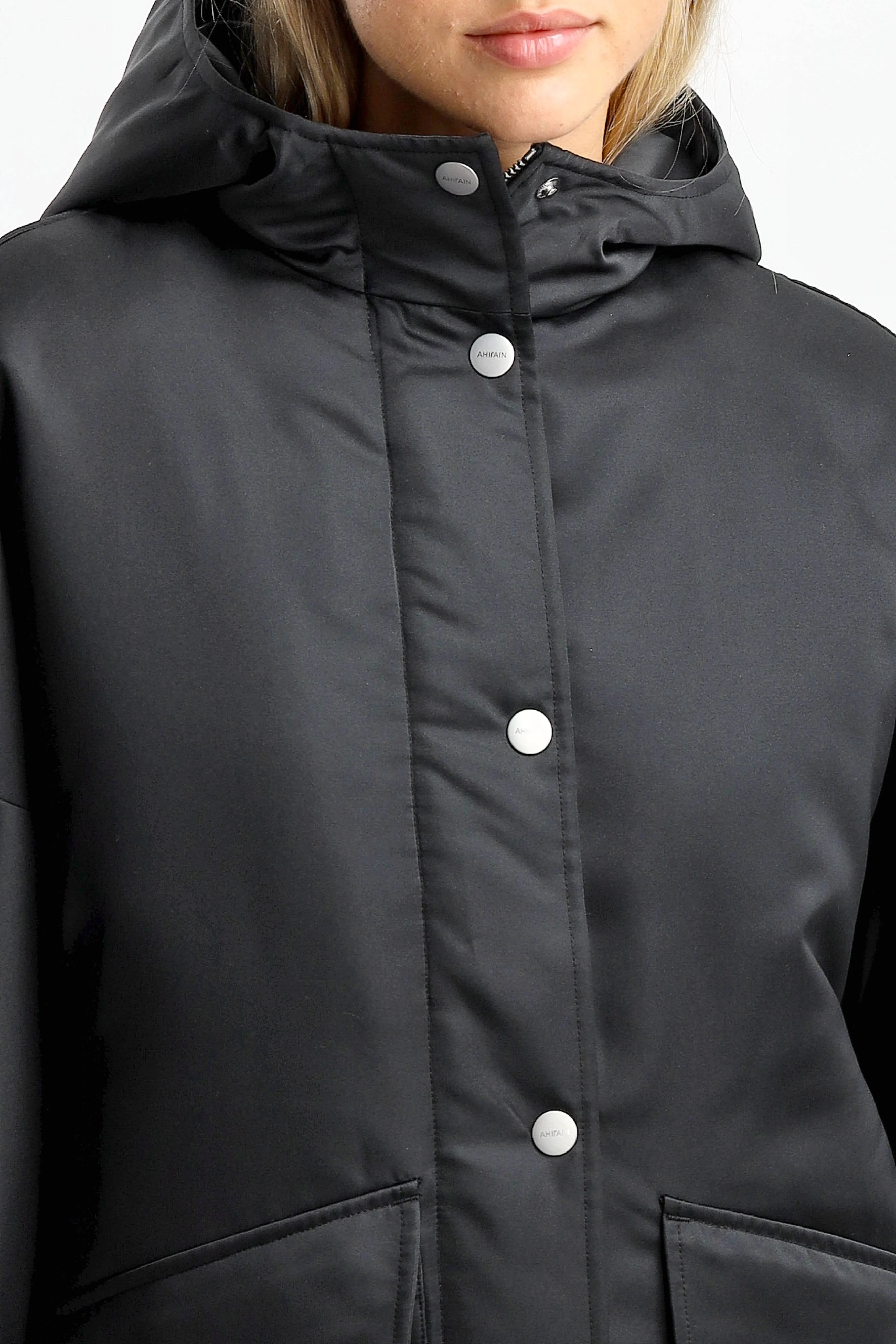 Jacke Parka Techno in Schwarz