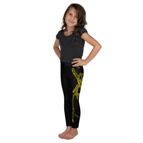 Kids CONTORTURE Leggings: Solid Gold