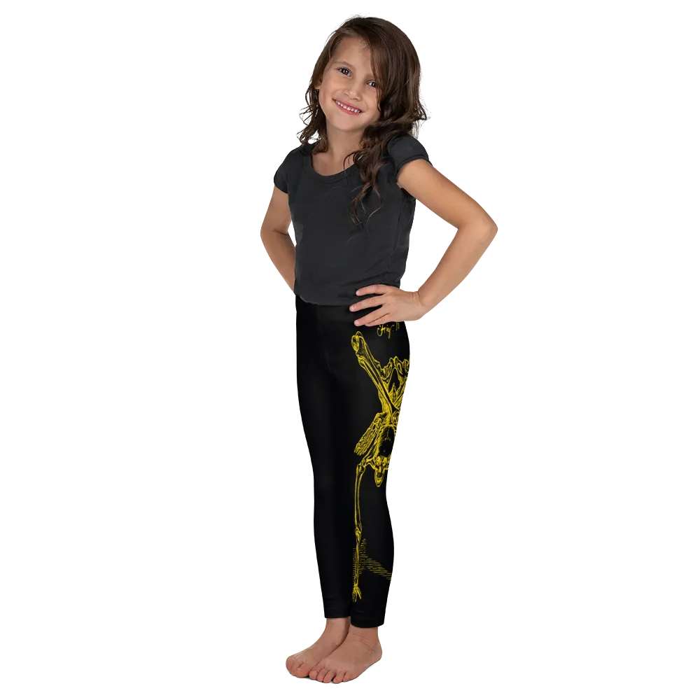 Kids CONTORTURE Leggings: Solid Gold