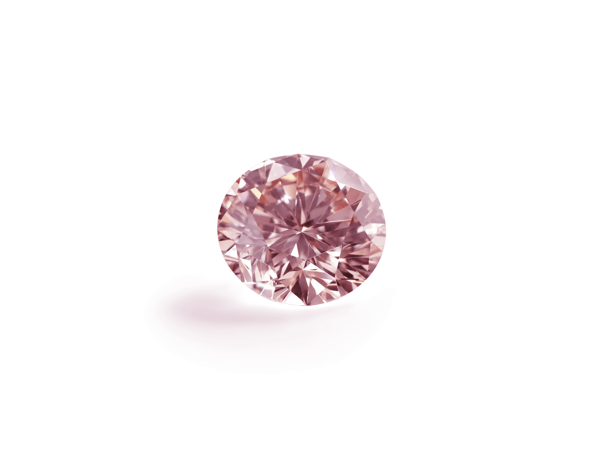 Lab-Grown Loose 2ct. Round Brilliant Diamond | Pink