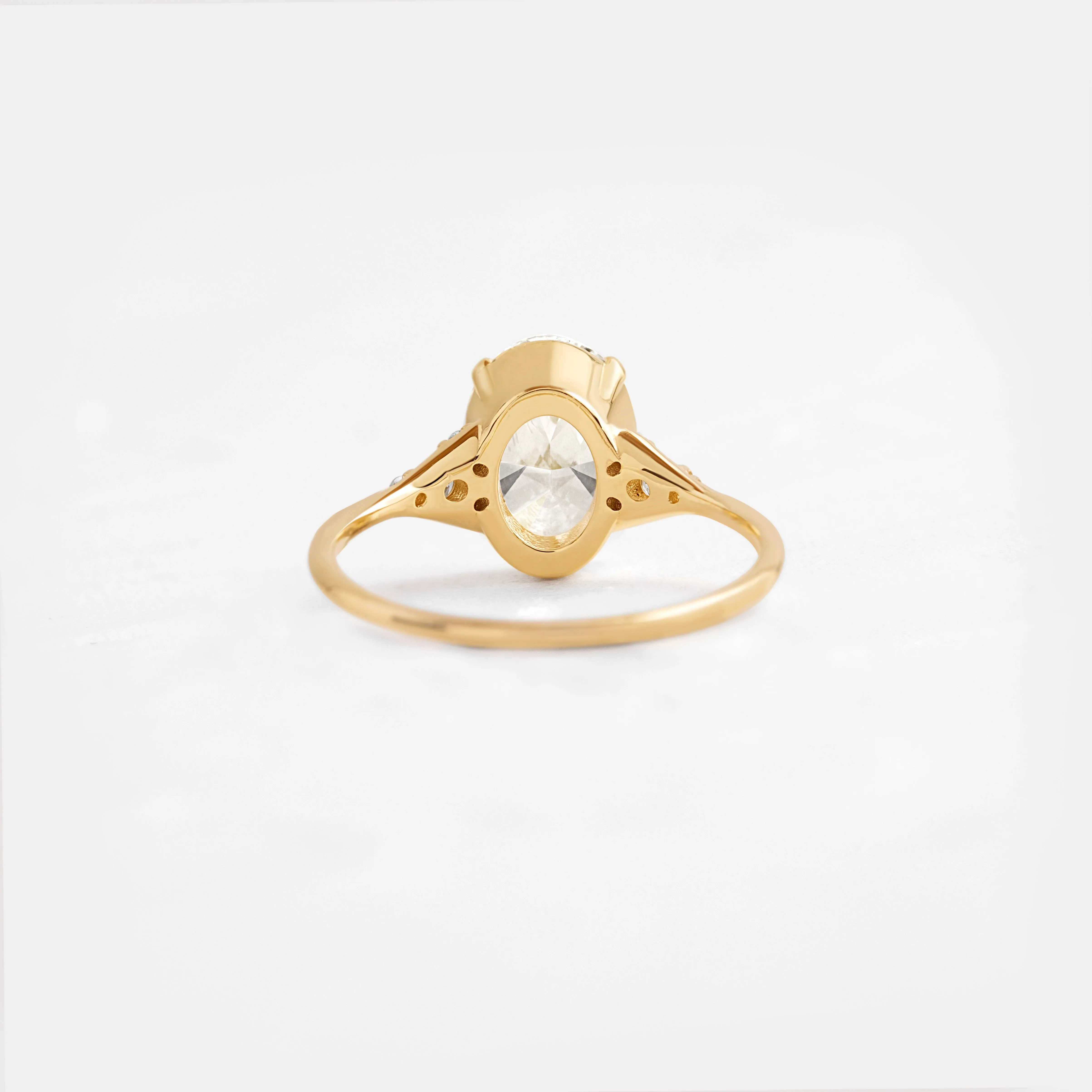 Lady's Slipper Ring, 1.21ct. Oval Cut