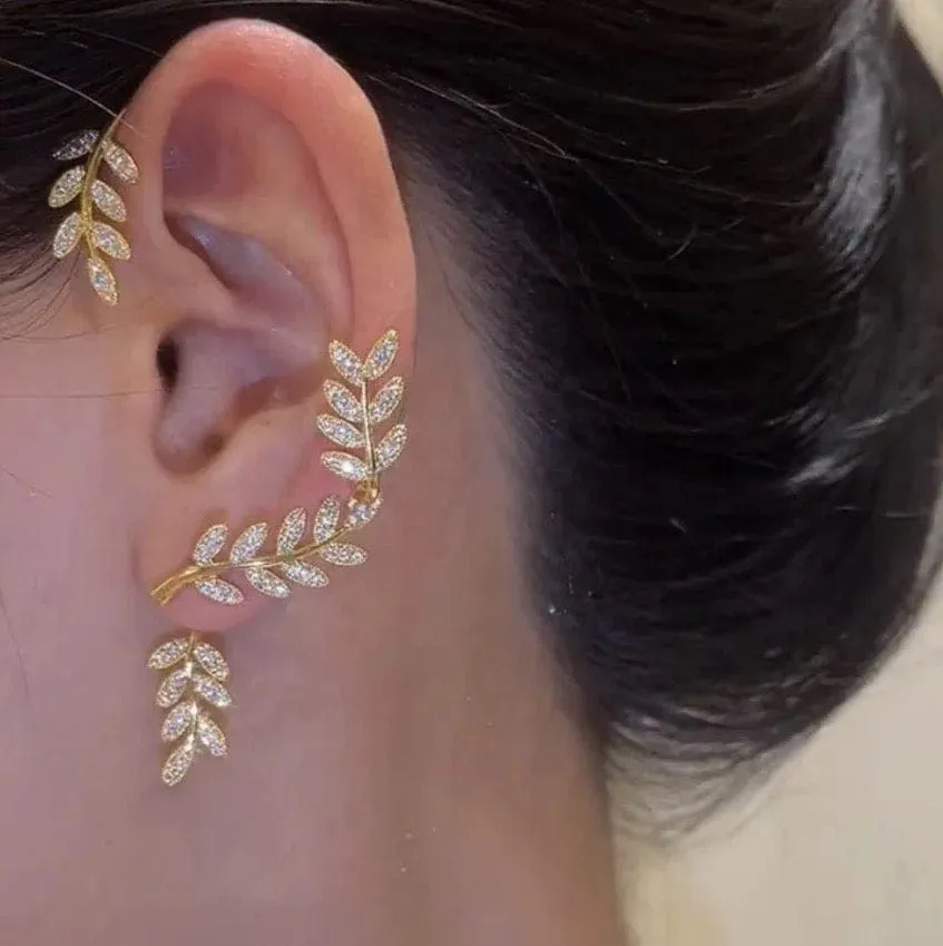 Laurel Leaf Ear Cuff Earring