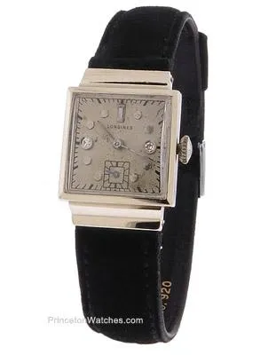 Longines Diamond Art Deco Watch - Mens/ Womans - 14k White Gold - Circa 1940s