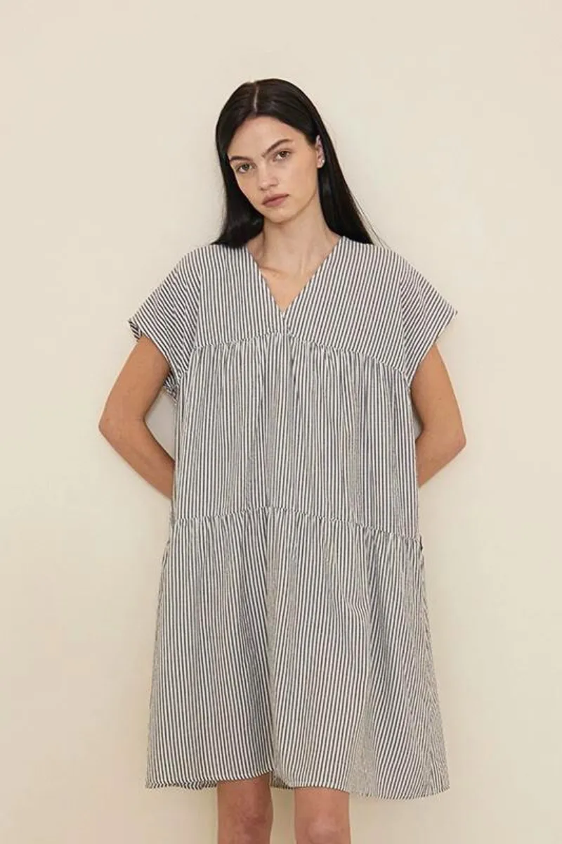 Loose Boxy Stripe Dress