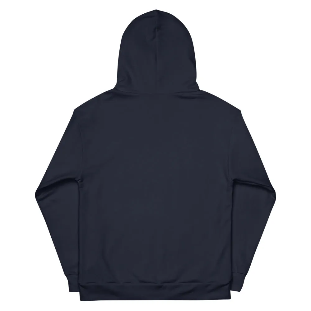 LOOSE FIT PRINTED HOODIE - CHARCOAL