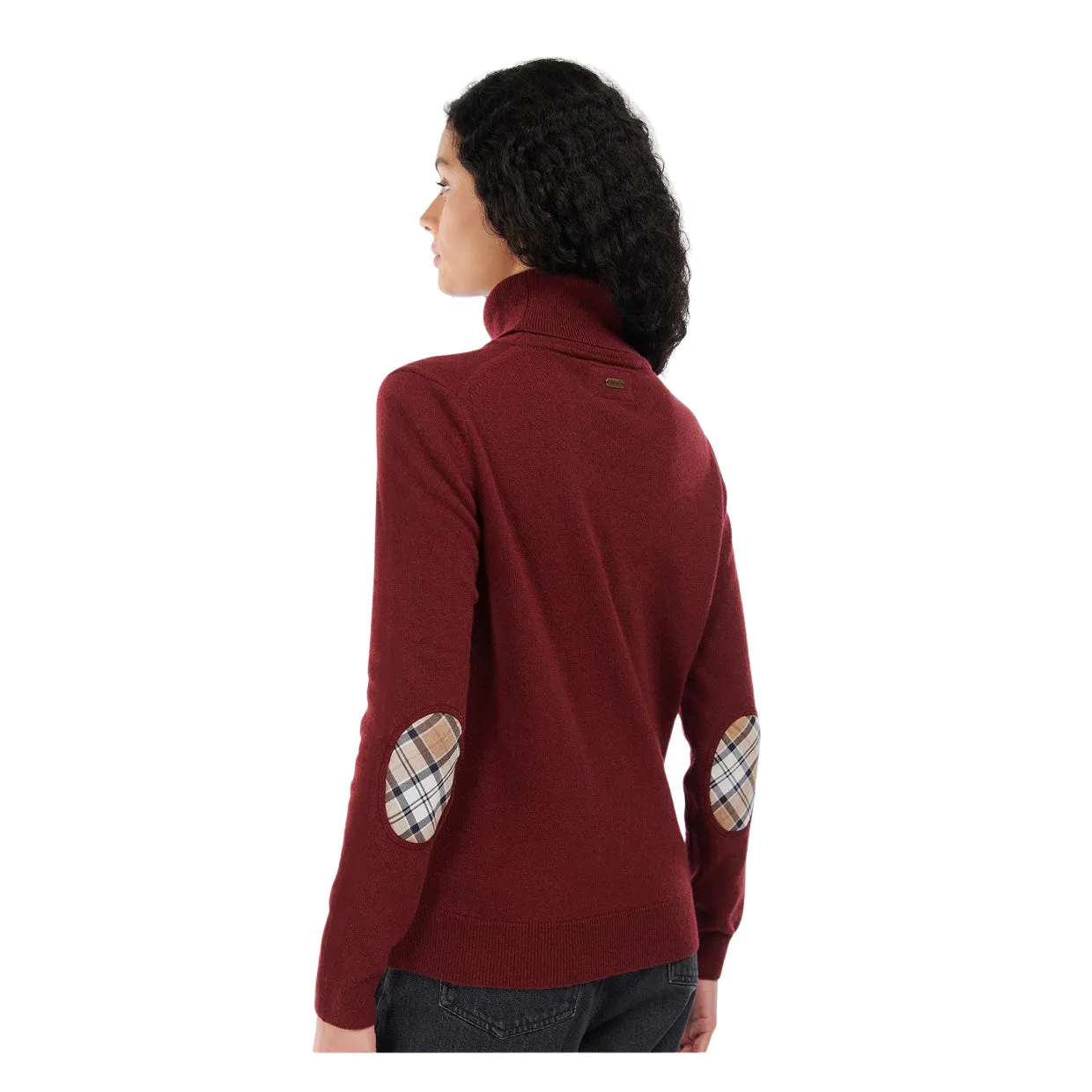 Maglione Donna Barbour Pendle Roll Bordeaux