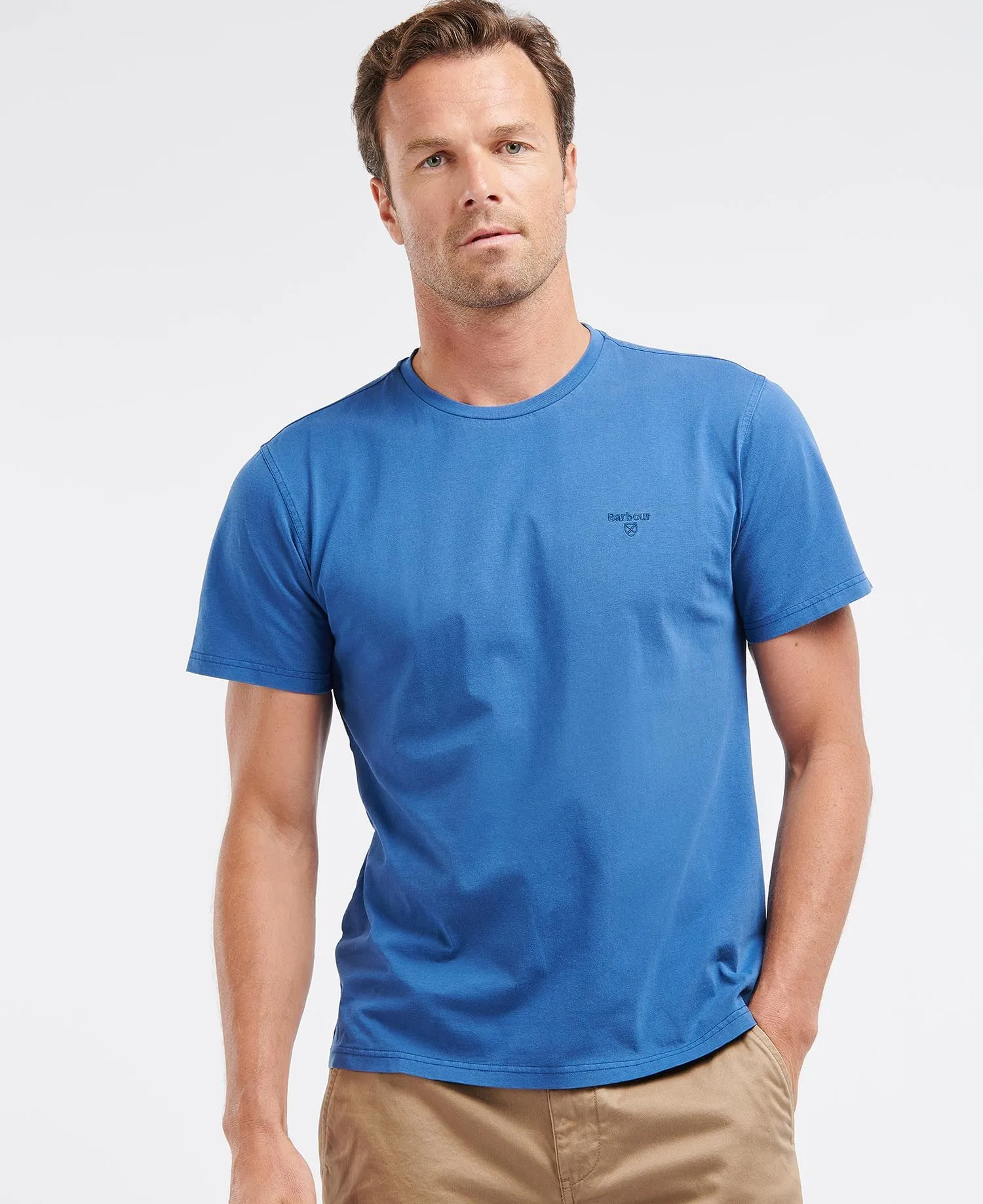 Men's Barbour | Barbour Garment Dyed T-Shirt | Marine Blue