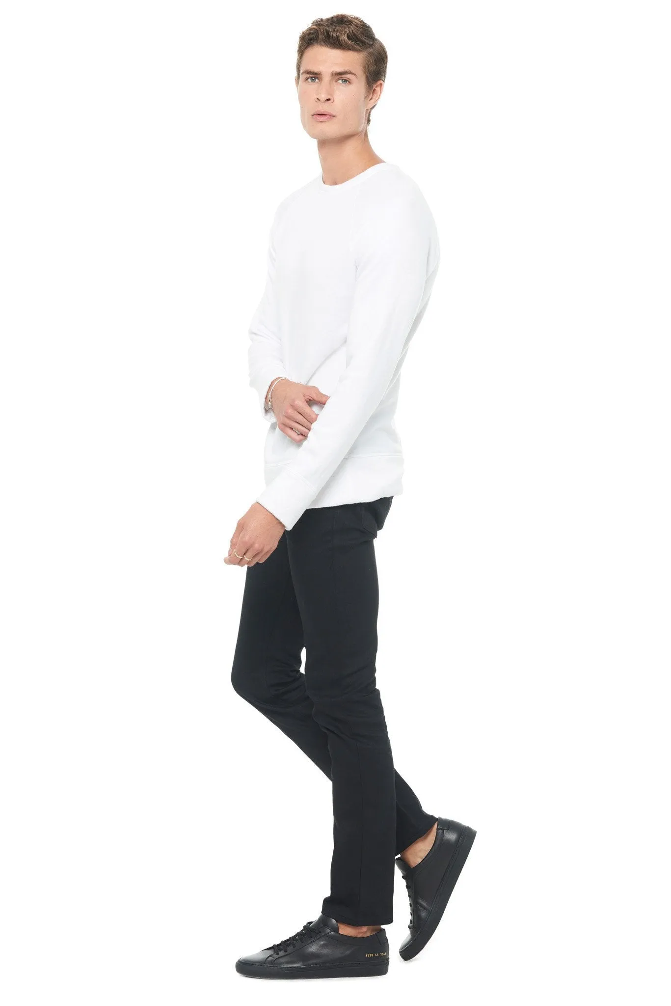 Men's French Terry Relaxed Fit Crew Neck Sweatshirt