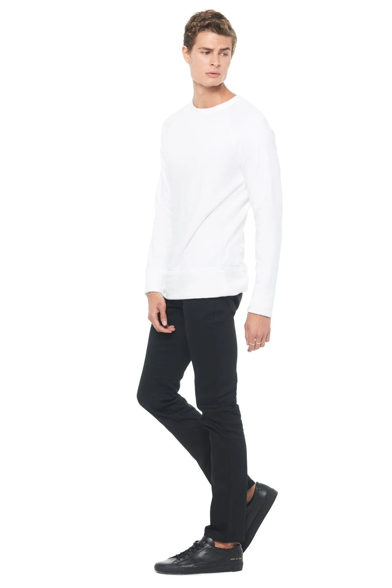 Men's French Terry Relaxed Fit Crew Neck Sweatshirt