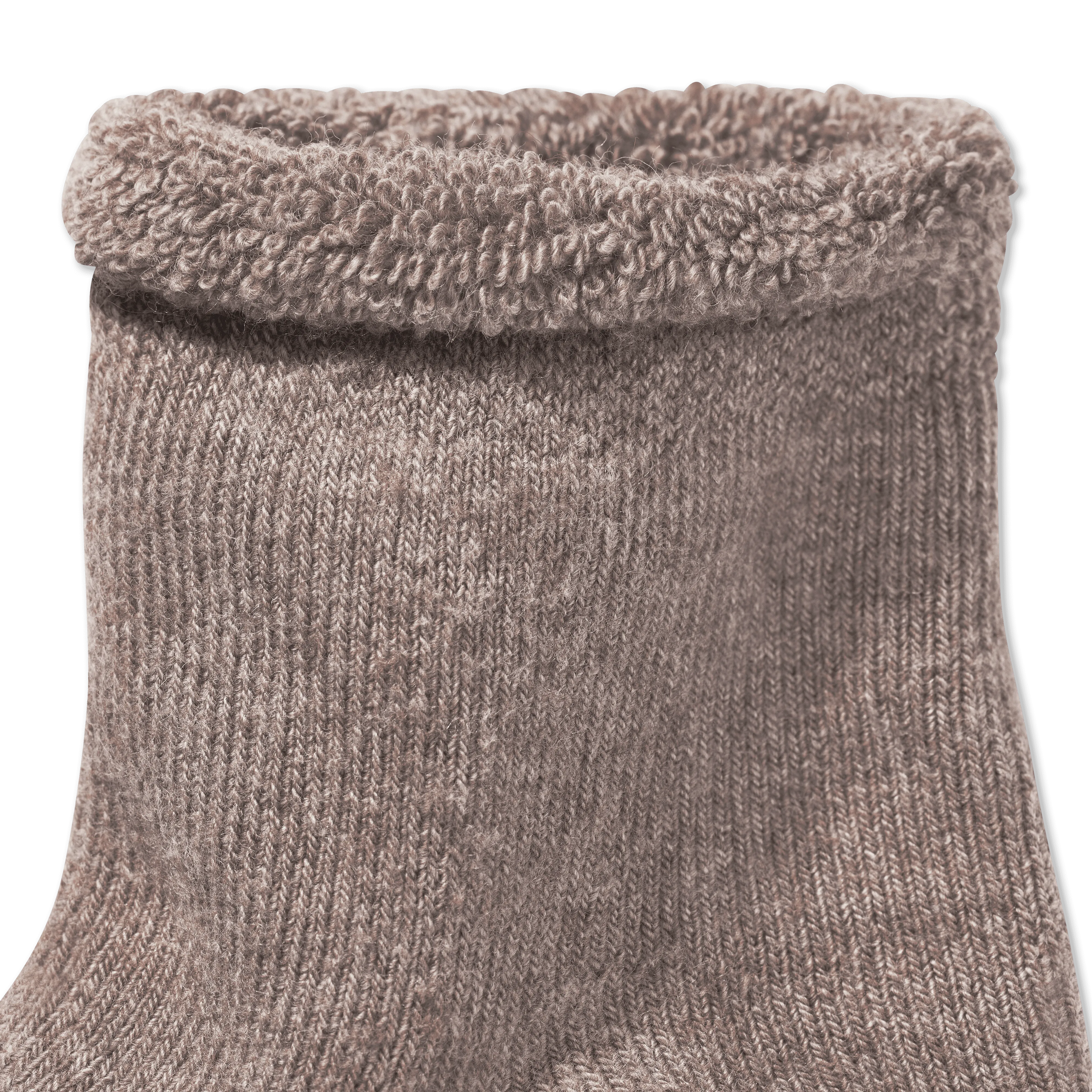 Men's Merino Wool Blend Roll-Top Gripper House Socks