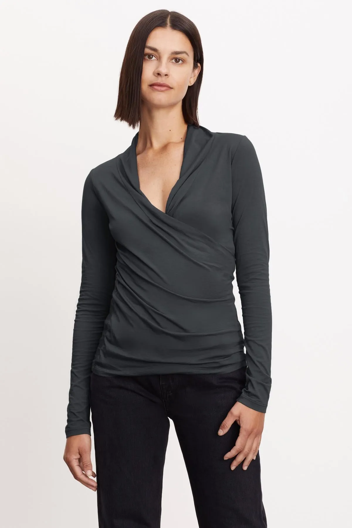 MERI WRAP FRONT FITTED TOP