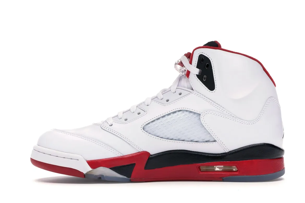 Nike Air Jordan Retro 5 "Fire Red Black Tongue"