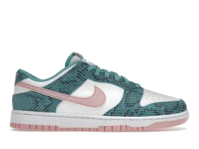 Nike Dunk Low Snakeskin Washed Teal Bleached Coral