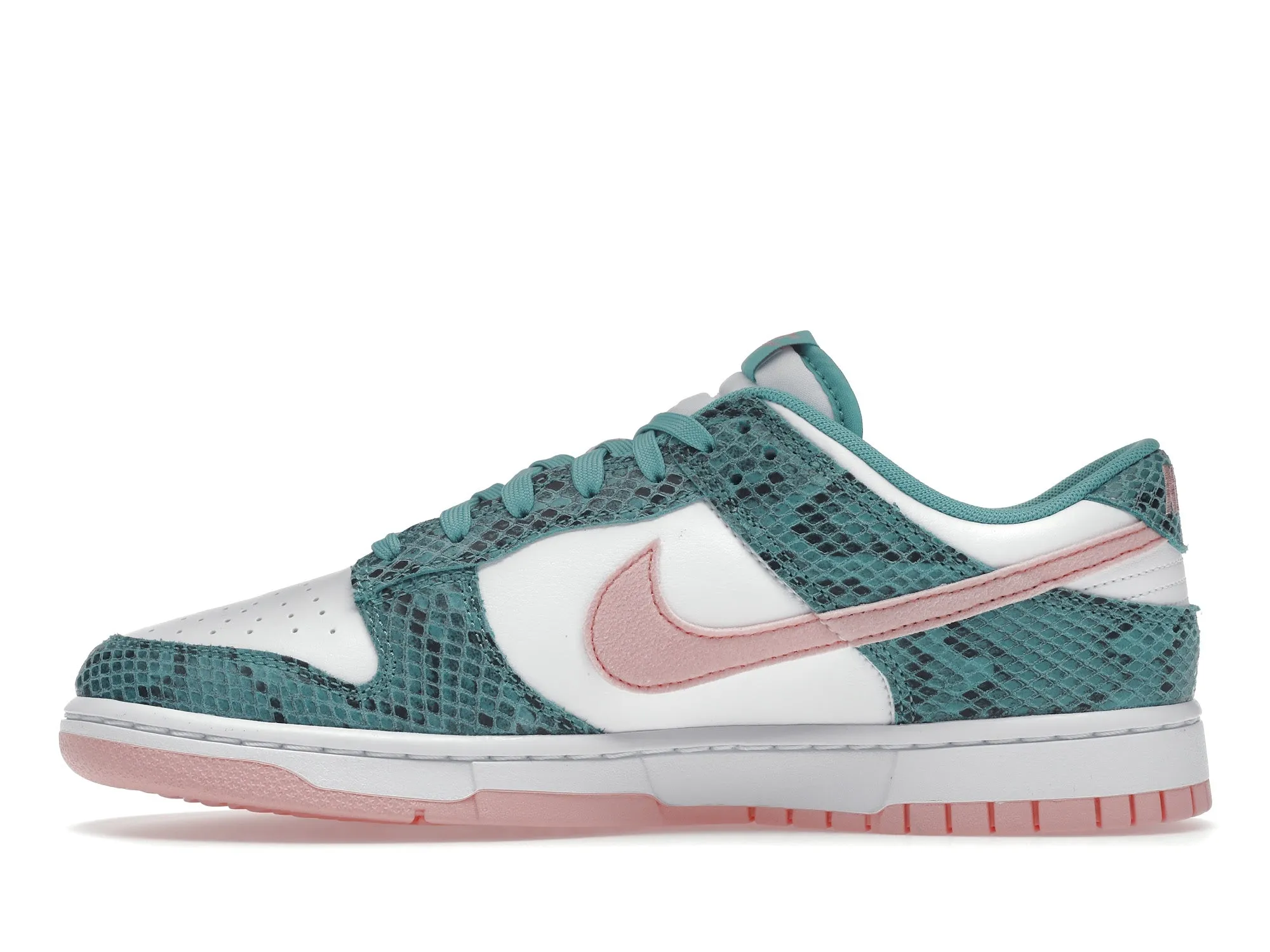 Nike Dunk Low Snakeskin Washed Teal Bleached Coral