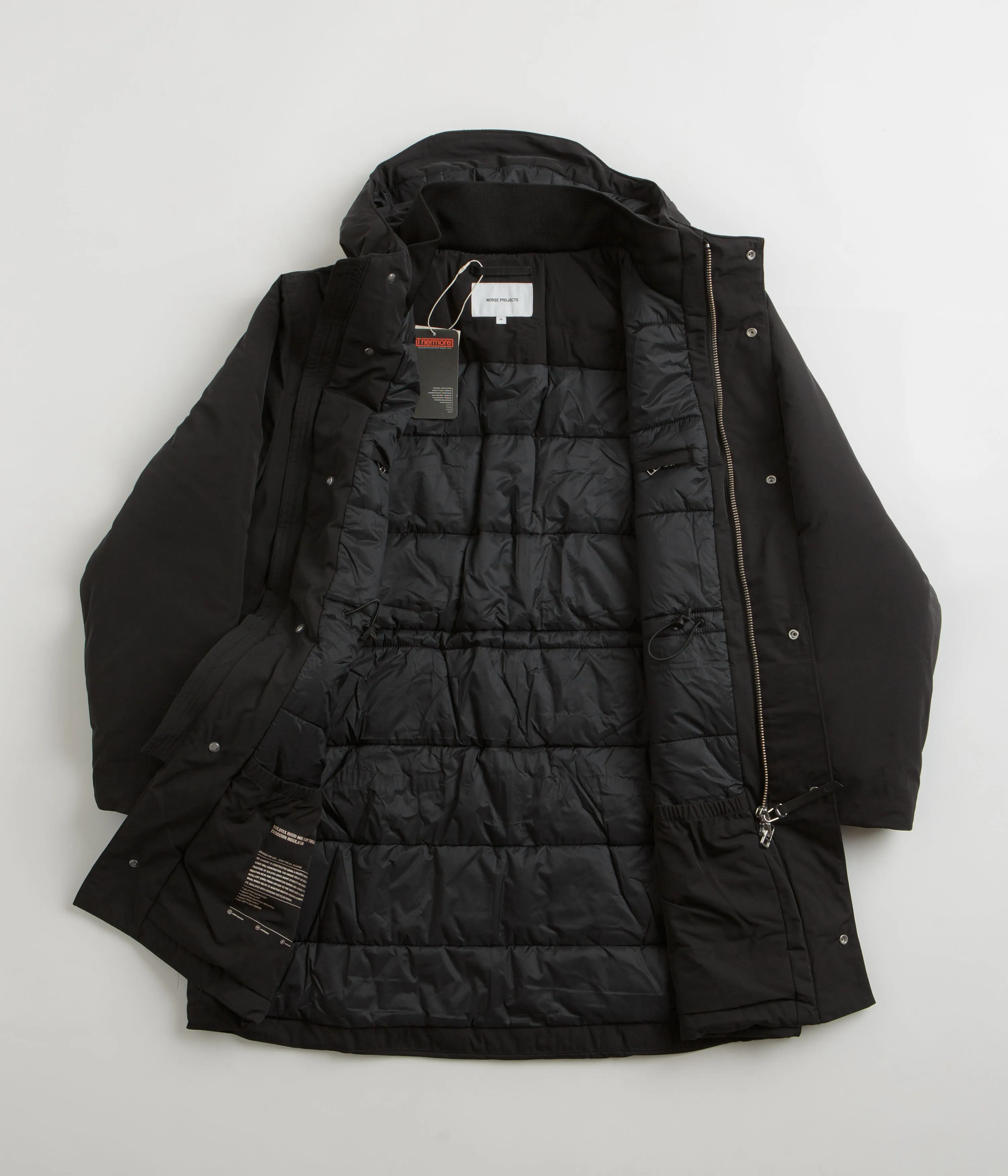 Norse Projects Stavanger Military Nylon Parka - Black