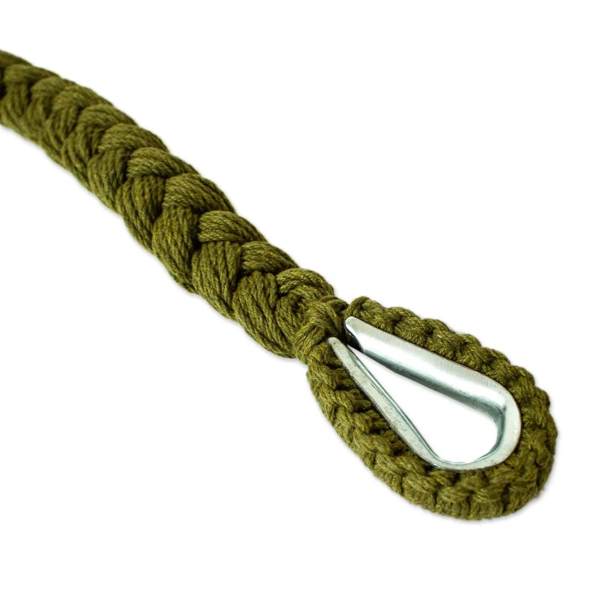 Novica Cascade In Olive Cotton Rope Hammock (Triple)