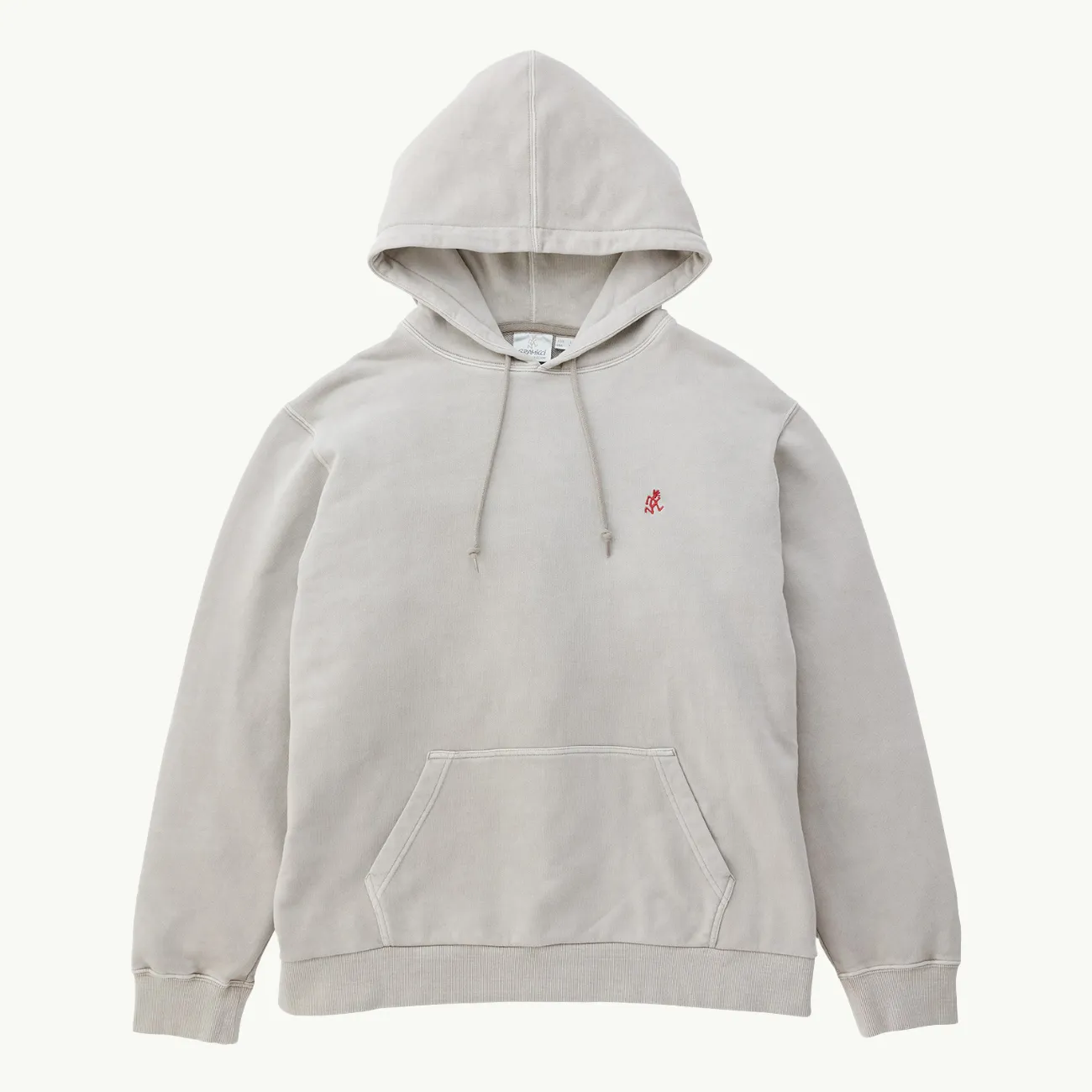 One Point Hooded Sweatshirt - Oatmeal Pigment