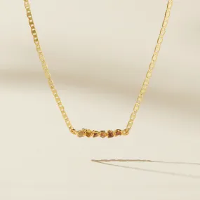 Orange Ombré Birthstone Necklace