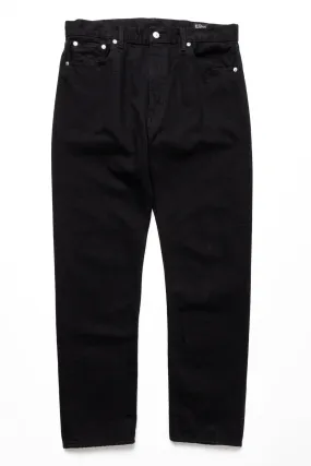 orSlow - (01-0107W-D61) 107 Ivy Fit Black Selvedge Denim D61