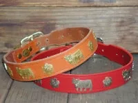 OVERSTOCK SALE! 1 1/4" Medium Traditional Swiss Dog Collar - 40cm