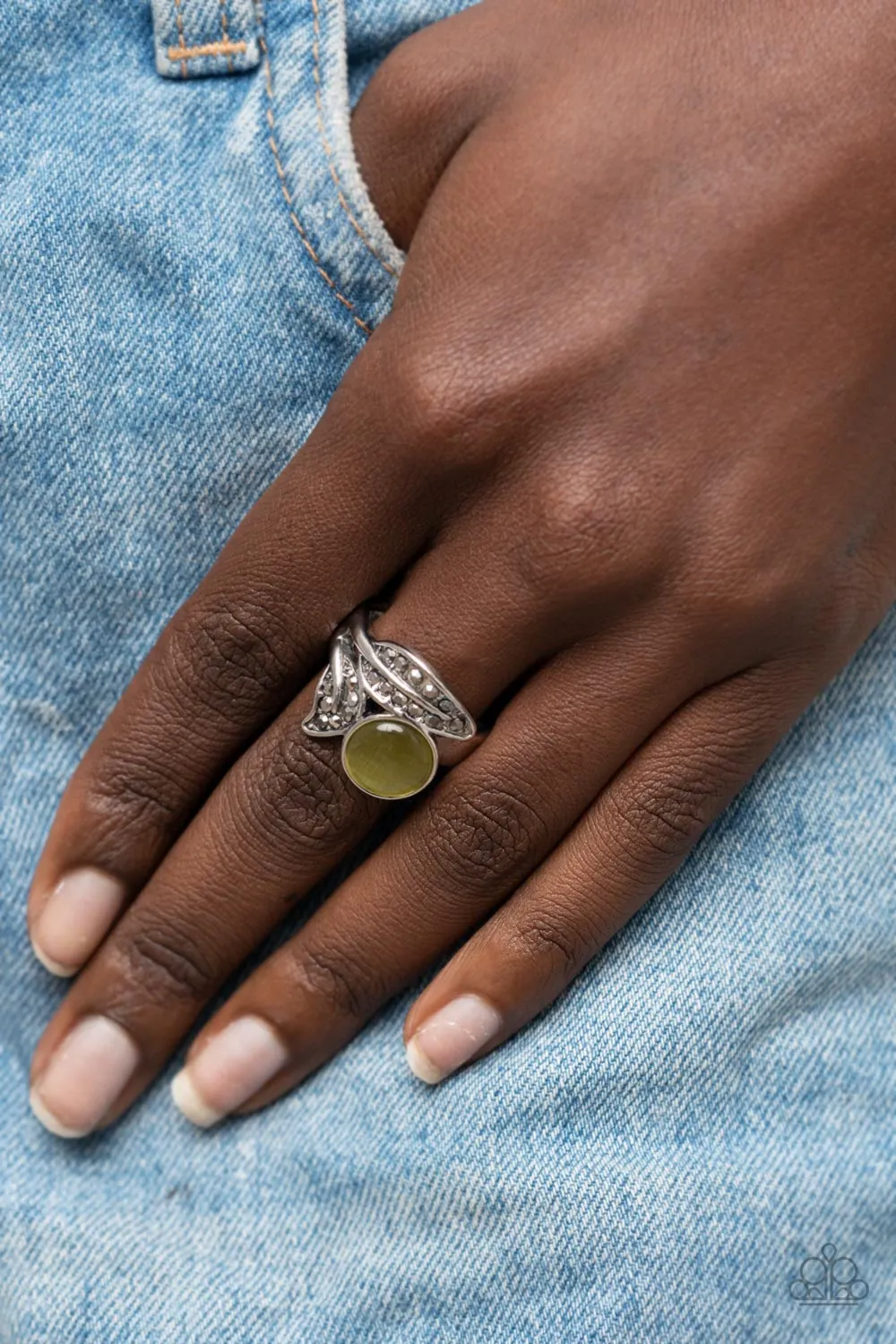 Paparazzi Cat’s Eye Candy Green Ring