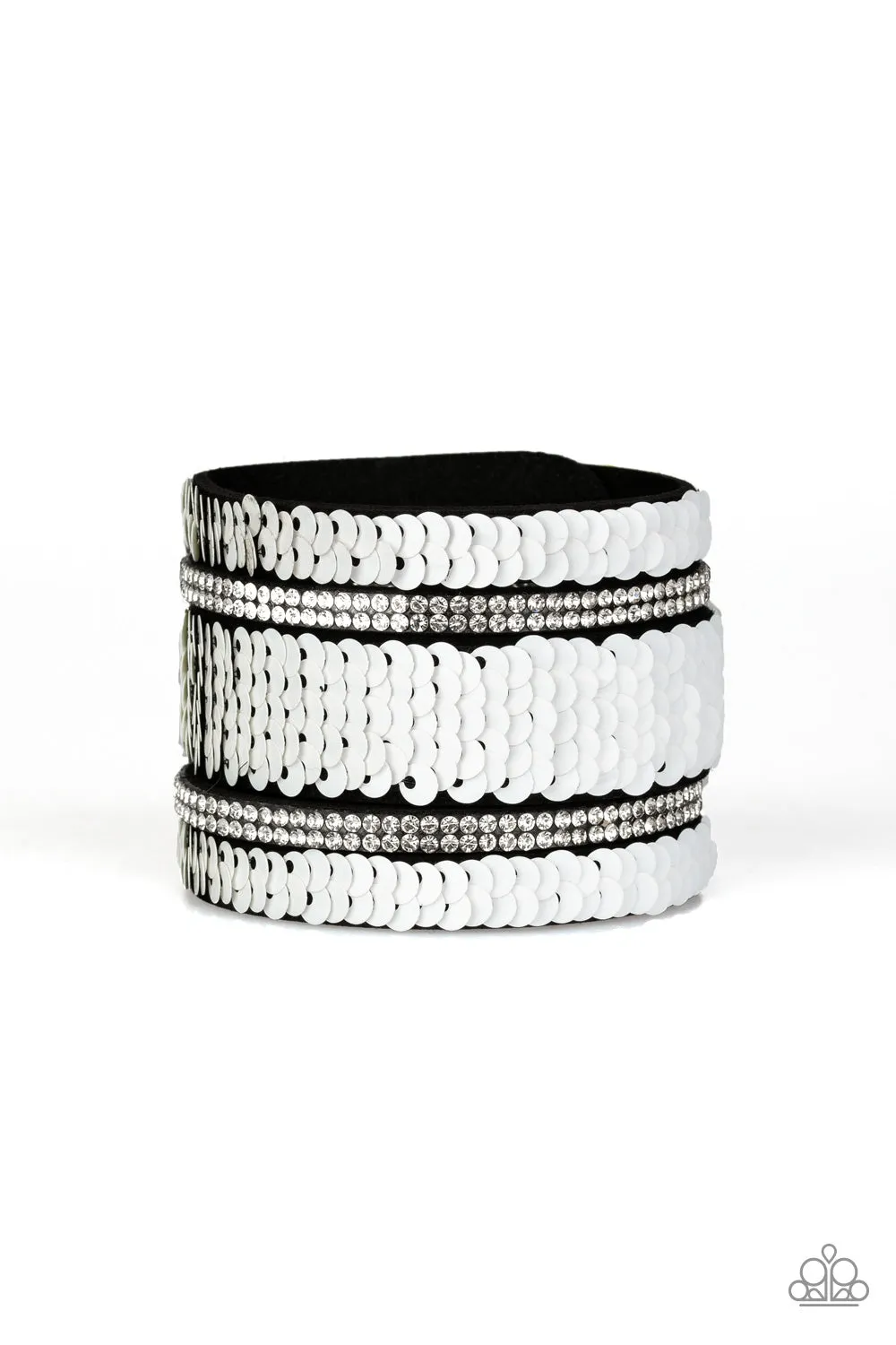 Paparazzi MERMAID Service White Wrap Bracelet