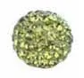 Pave Bling Bead - 10mm Olivine with 2mm Hole (1 Piece)