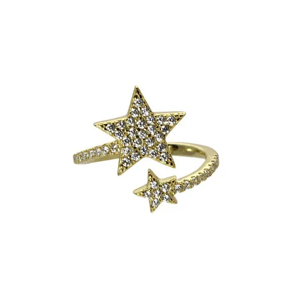 PAVE WRAP STAR RING