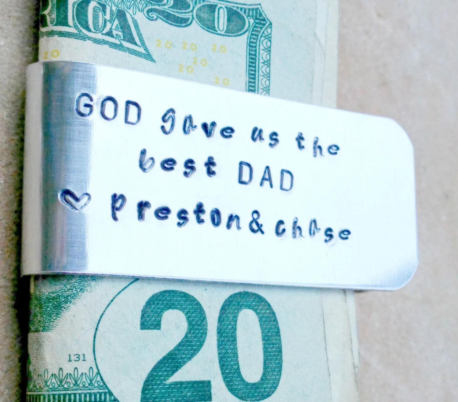 Personalized Money Clip, Christmas Gifts For Dad