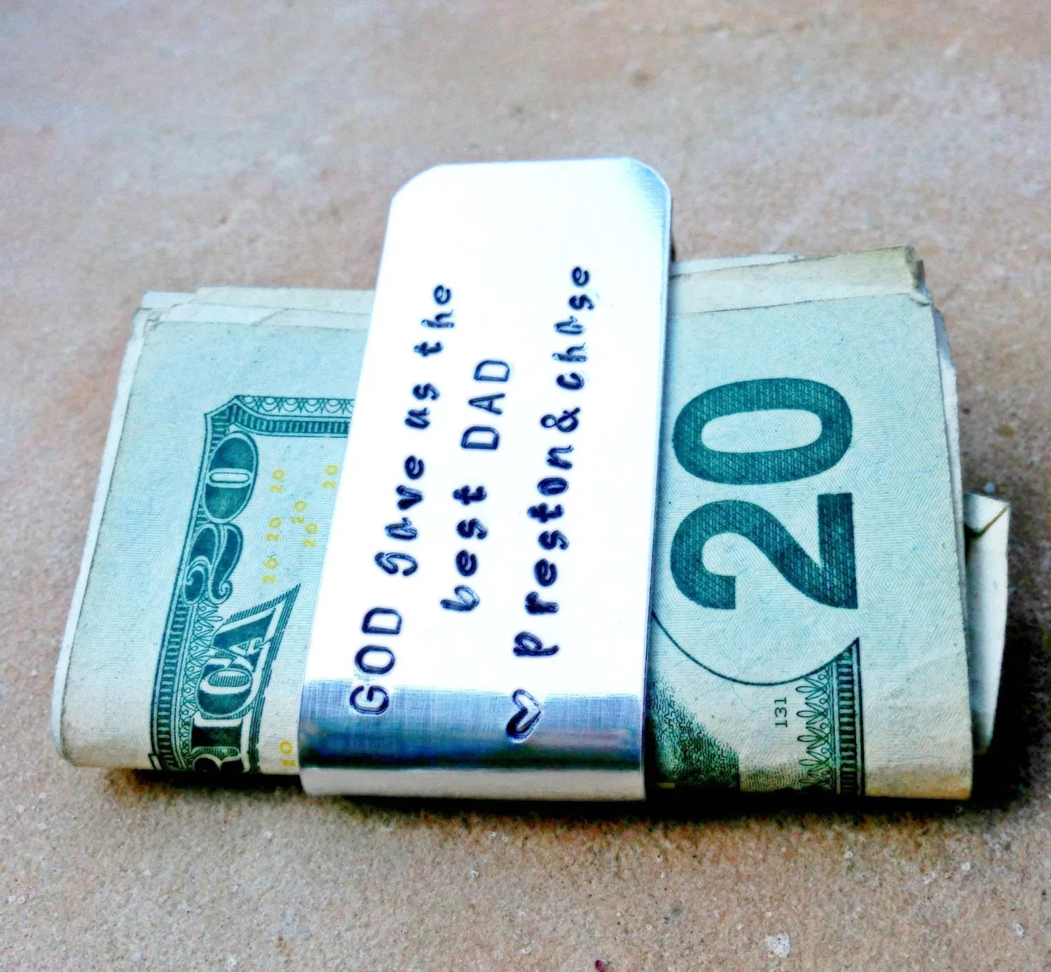 Personalized Money Clip, Christmas Gifts For Dad