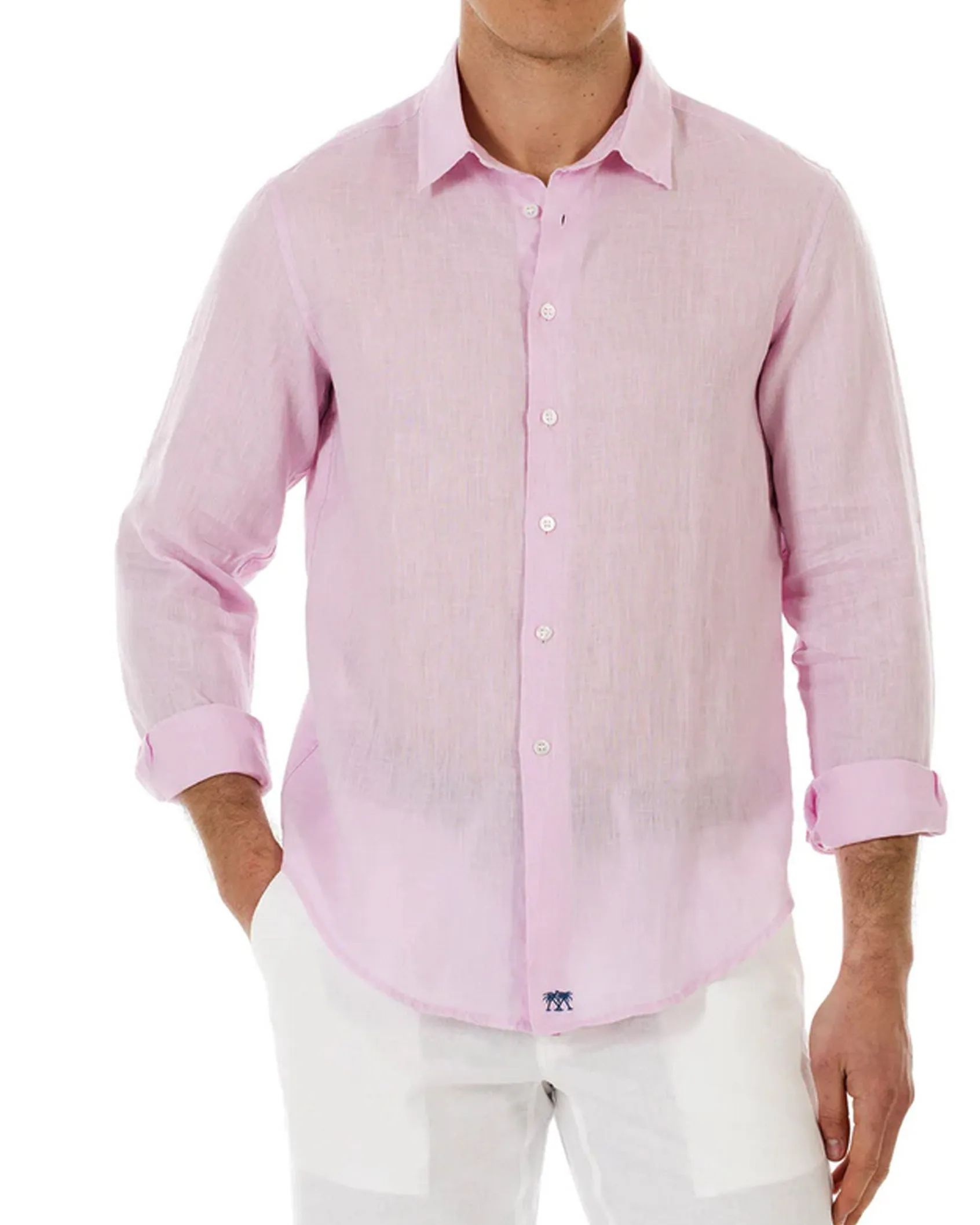 Pinkhouse Mustique Light Pink Linen Shirt