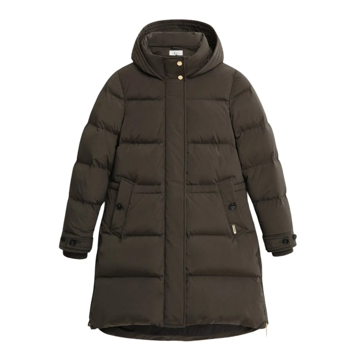 Piumino Donna Woolrich Alsea Puffy Parka Verde Scuro