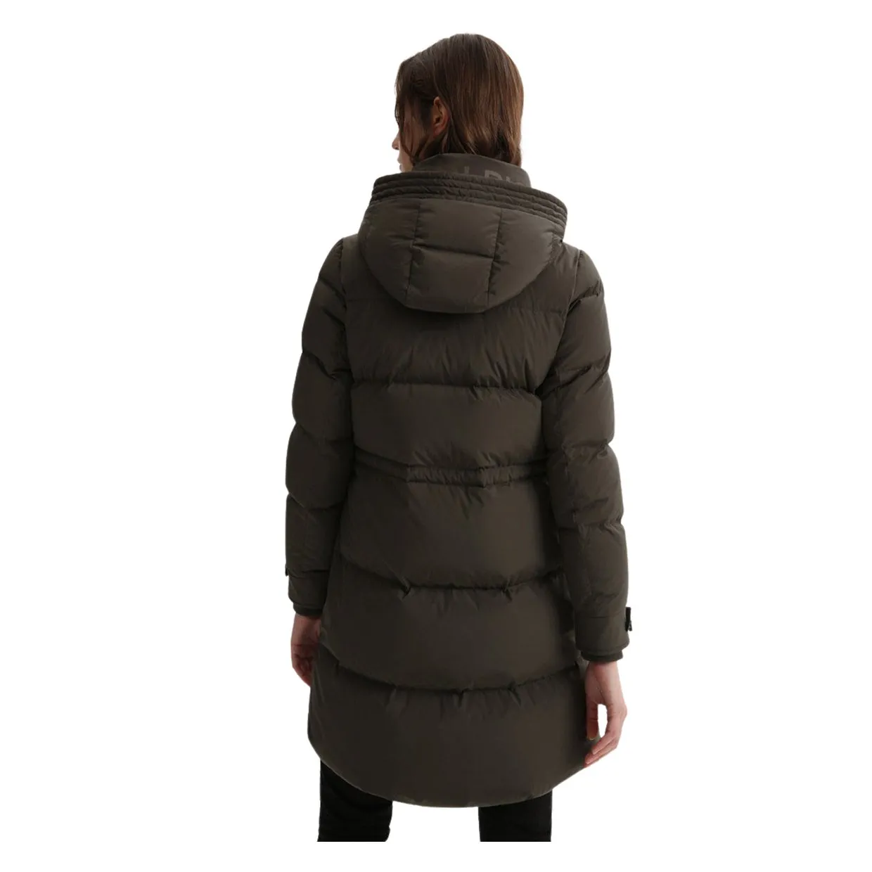 Piumino Donna Woolrich Alsea Puffy Parka Verde Scuro