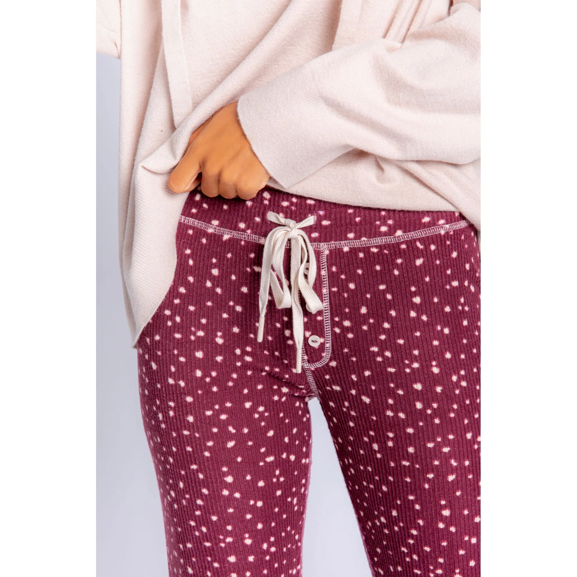 PJ Salvage Women's My Friend Spot Jammie Pants - PORT