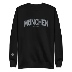 Premium Sweatshirt MÜNCHEN (Schwarz/Grau)