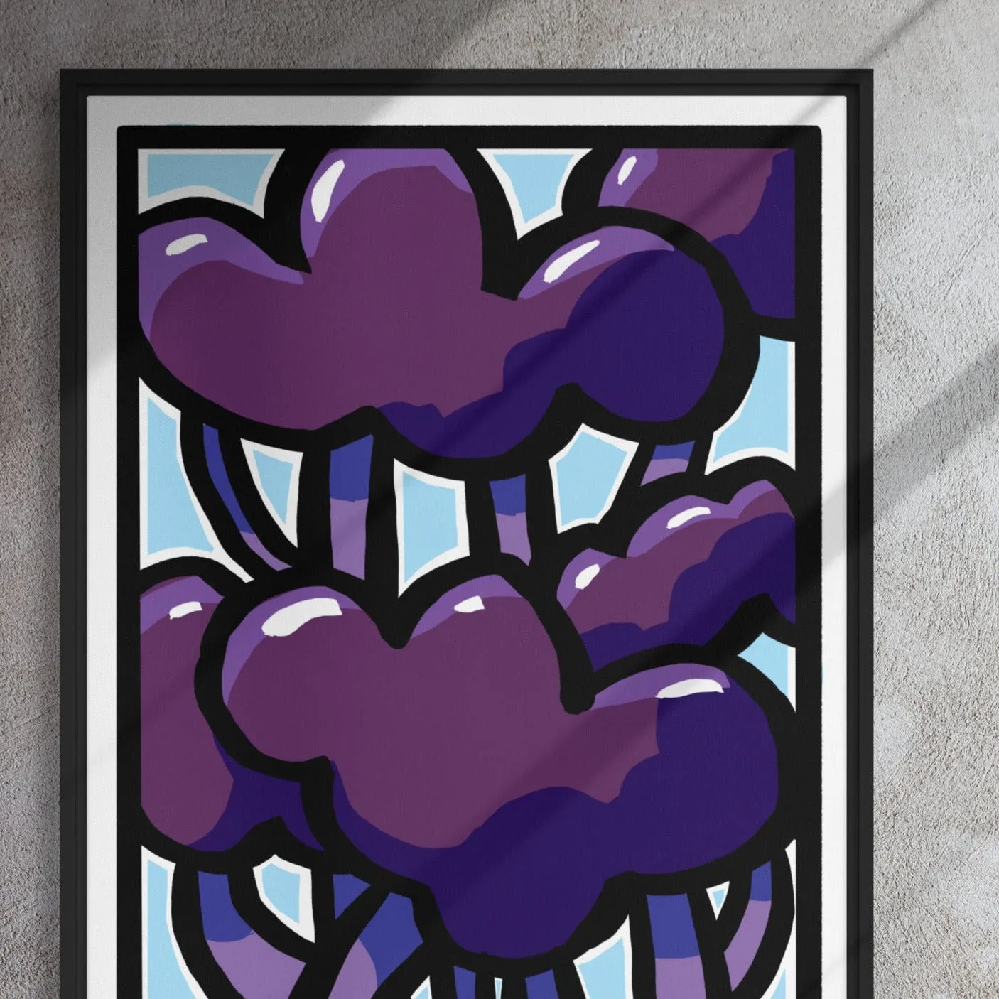 Purple Poplar 24x36 Framed Canvas