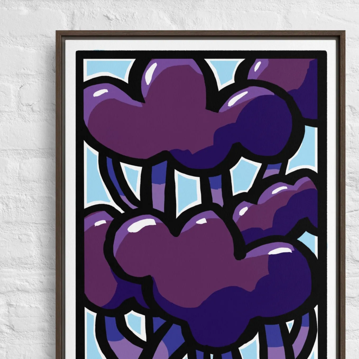 Purple Poplar 24x36 Framed Canvas