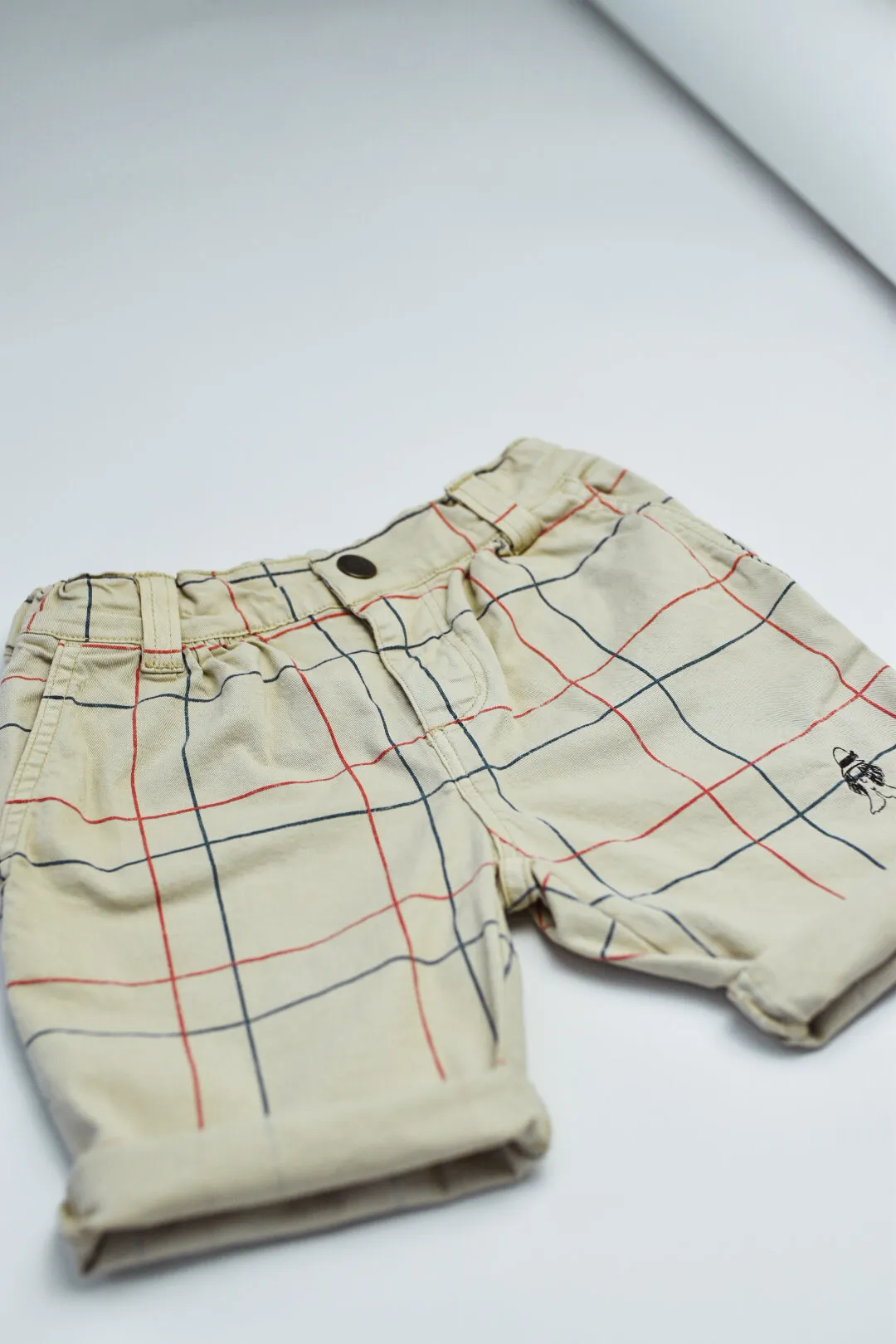 RE LOVED Bobo Choses check short size 4-5