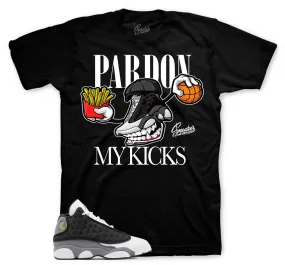 Retro 13 Black Flint Shirt - Fly Kicks - Black