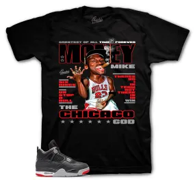 Retro 4 Bred Money Mike Shirt