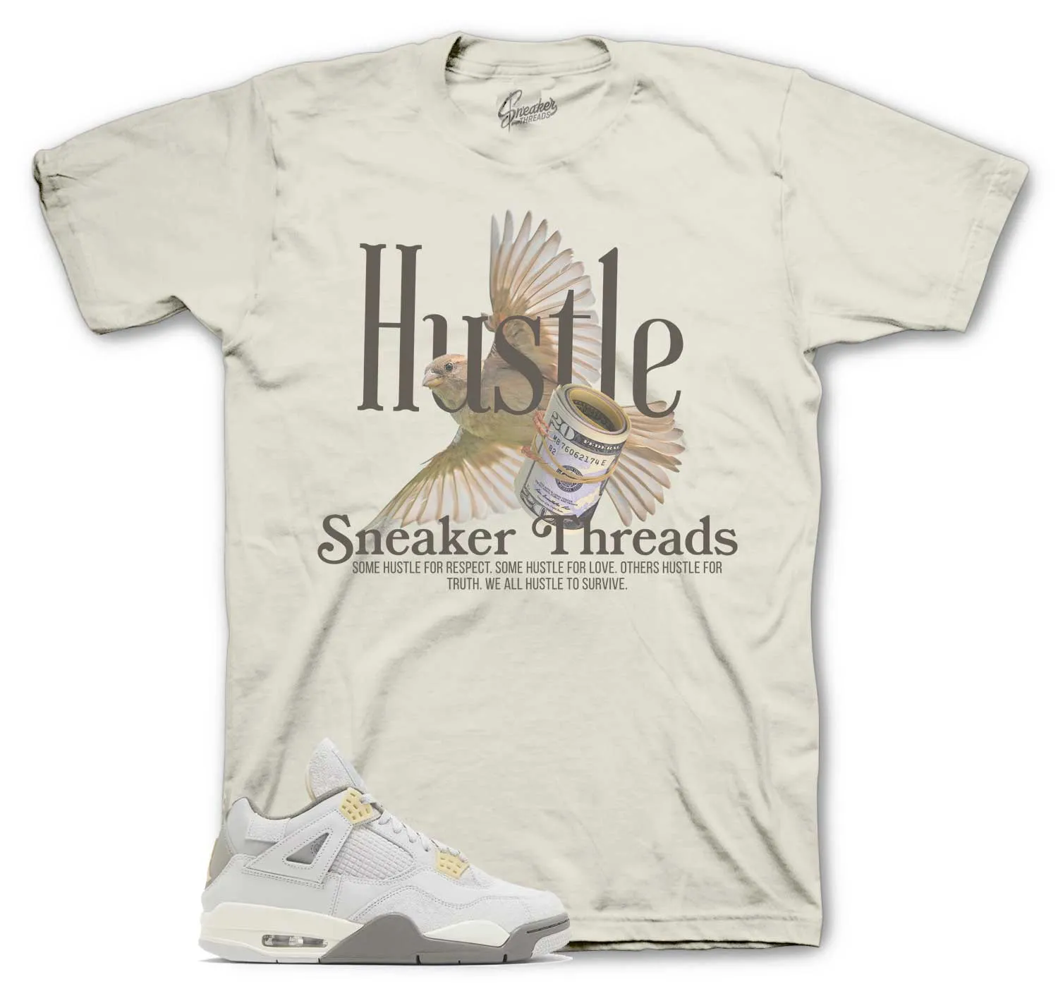 Retro 4 Photon Dust Fly Hustle Shirt