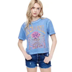 Rock 'N Roll Cropped Short Sleeve T-Shirt