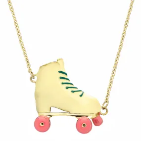 ROLLER YELLOW   PINK NECKLACE