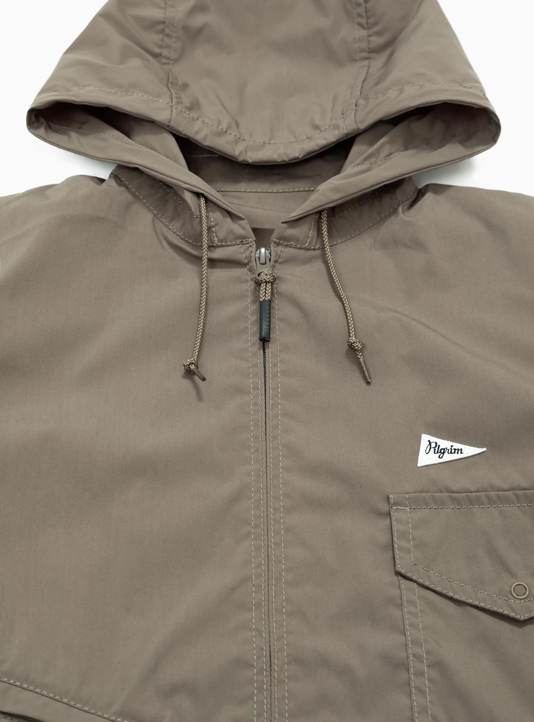 Russel Zip Parka Driftwood Brown